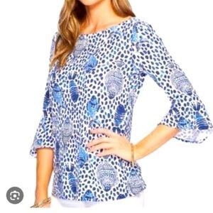Lilly Pulitzer Fish Print Top Small
